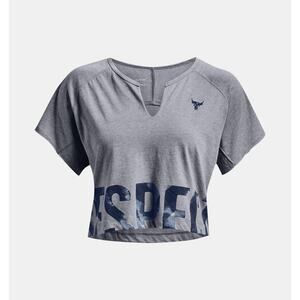 Under Armour Women's Project Rock Respect Short Sleeve Size Large NWT